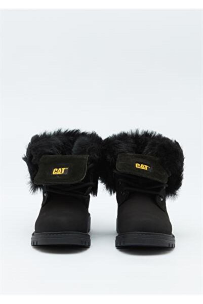 Caterpillar Utah Fur Su Geçirmez Çocuk Siyah Nubuk Bot