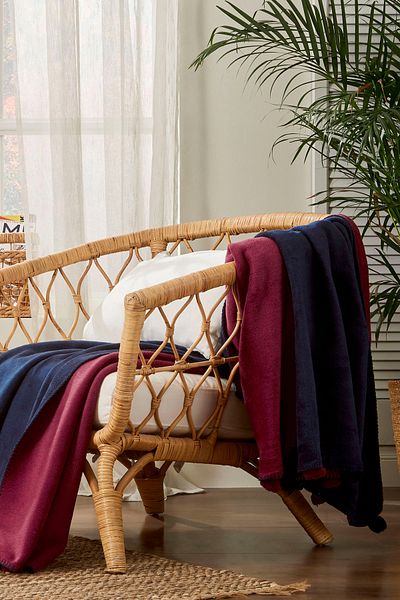 Özdilek Colourist Pompom Single Double Sided Cotton Blanket 150X200 cm