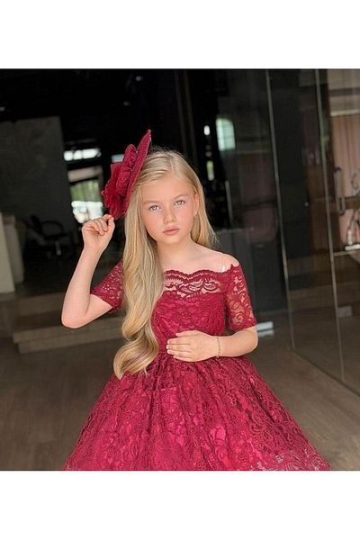 KOKOŞ BEBEK Kokoş Lace Detailed Dress and Hat