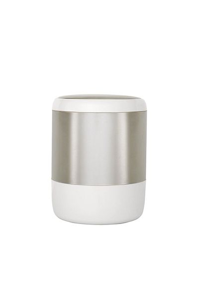 Prima Nova Lima Bathroom Kitchen Trash Can White 6 Liters