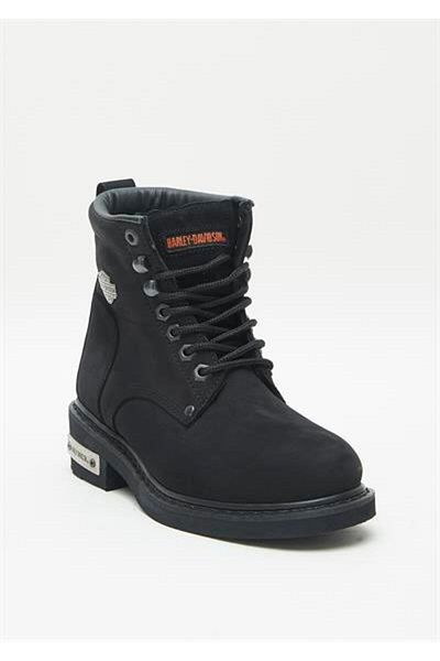 Harley Davidson Gibson Women's Black Nubuck Boots