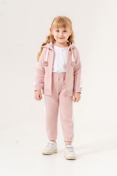 HAUSEkids بدلة كارديجان وردية اللون للفتيات من سن 6 إلى 9 سنوات