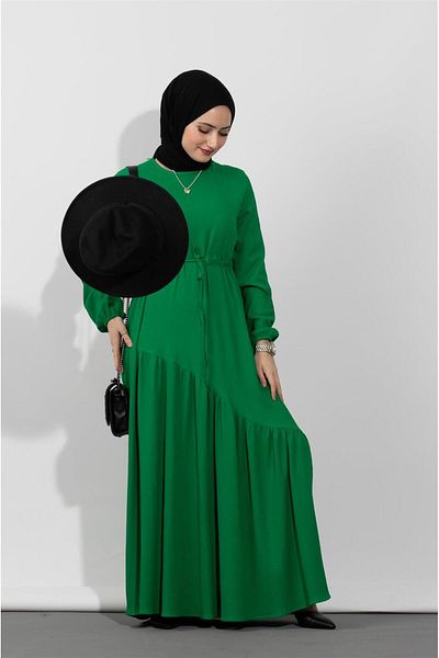 Sevitli Rochie talie tunel-benetton verde