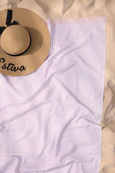FAVORA Prosop de plajă în relief 100% bumbac Trend - Liliac