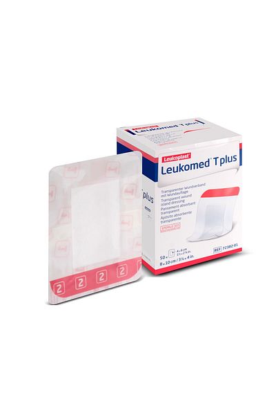 BSN وسادة تضميد الجروح المعقمة Leukomed T Plus مقاس 8x10 سم 50 قطعة