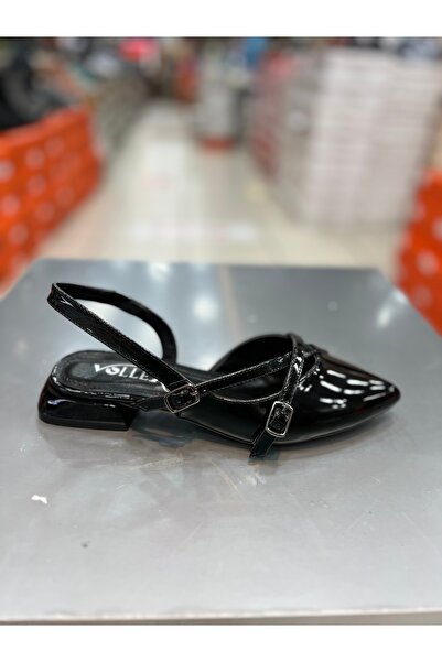 Hacıoğlu Ayakkabı Balerini eleganti pentru femei cu centura Vollex