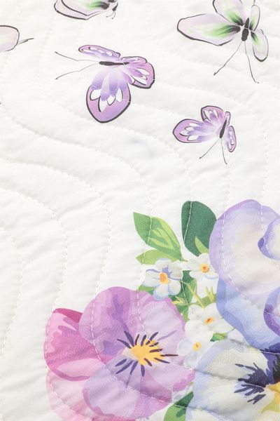 Örtüm Lalin Single Quilted Bedspread Set - Lilac