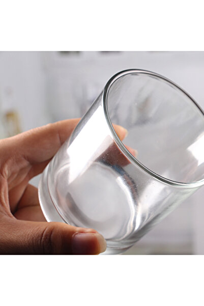 MumvemuM 6 Adet Düz Cam Bardak - Doluma Uygun