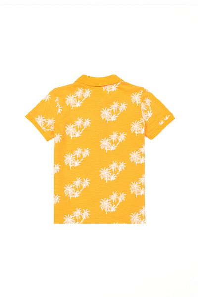 U.S. Polo Assn. Tricou portocaliu cu gât polo pentru băiat 50263541 -VR051