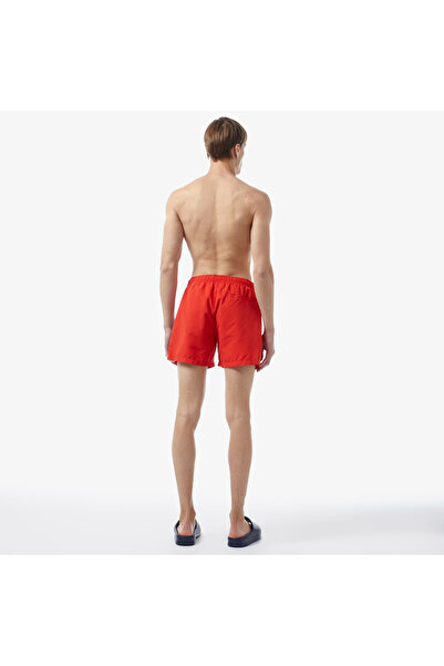 Lacoste Erkek Renk Bloklu Kırmızı Mayo Şort