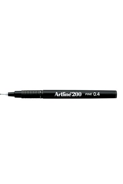 artline Black Fineliner 0.4mm Felt Tip Pen
