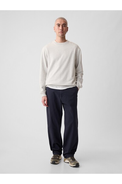 GAP Erkek Lacivert GapFlex Modern Khaki Baggy Pantolon
