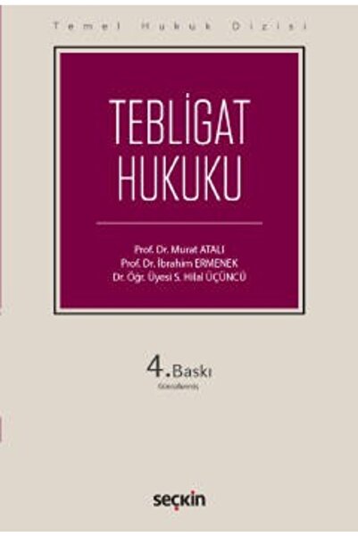 Seçkin Yayıncılık Tebligat Hukuku Temel Hukuk Dizisi