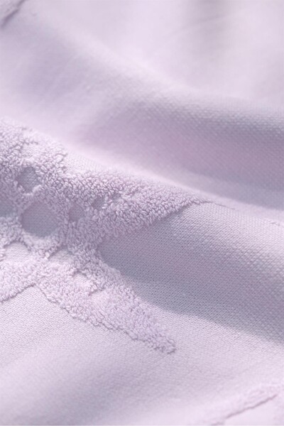 FAVORA Trend 100% βαμβακερή ανάγλυφη πετσέτα θαλάσσης - λιλά