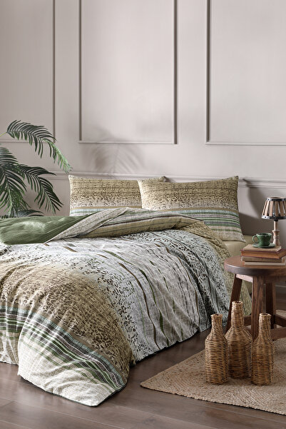 Özdilek Roheline Çift Kişilik Soft Life Saten Nevresim Takımı