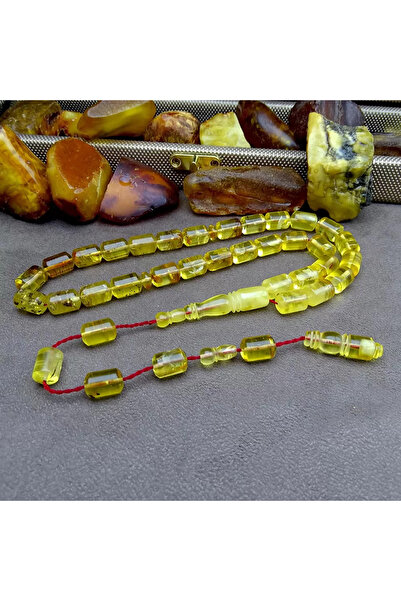 Tesbih Ruyasi Orijinal Kaya Ukrayna Damla Kehribar Tesbih