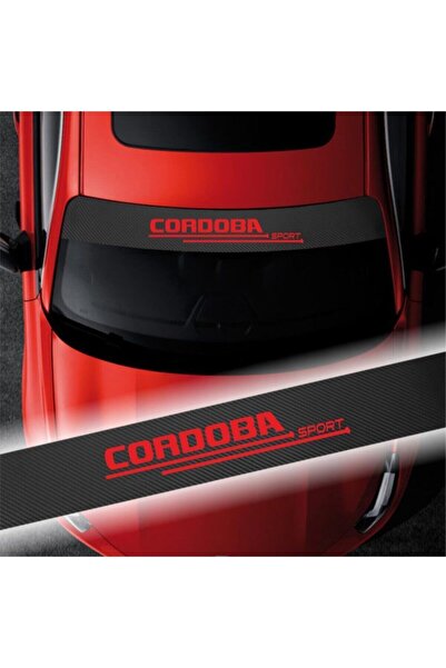 Outletore ملصق سيارة للزجاج الأمامي من الكربون لمقعد كوردوبا