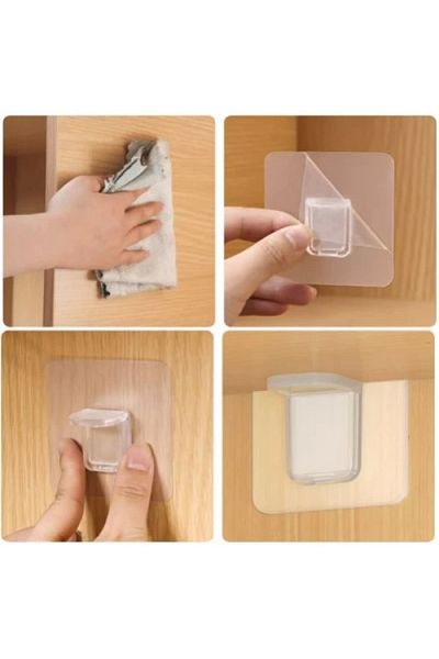 Savings Sphere Byrxdn Adhesive Shelf Corner Holder Clips Set Byrnew
