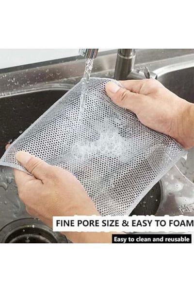 Home Pam Thin Wire Dishcloth Oil and Dirt Remover Cloth Wire Non-Scratch Dish Wire Nylon Scouring Cloth
