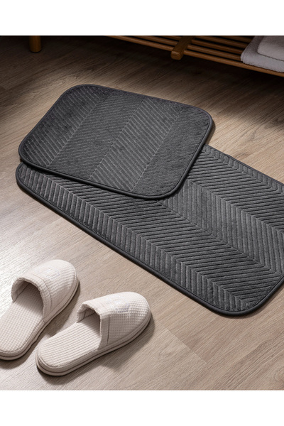 Madame Coco Emele Bath Mat 50X80 Anthracite