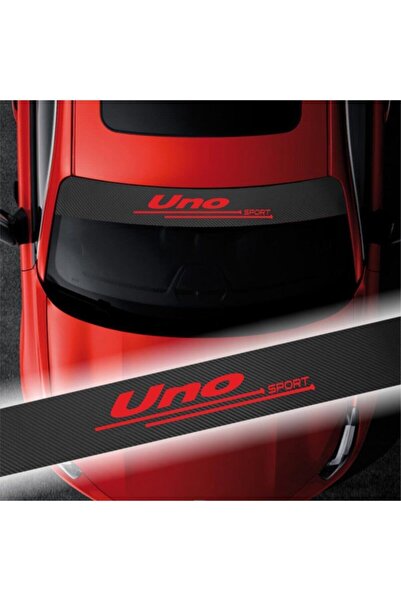 Outletore ملصق سيارة للزجاج الأمامي من الكربون لسيارة فيات أونو