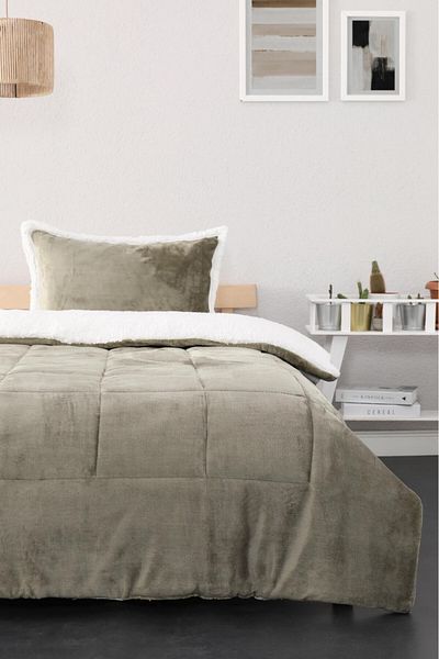 FAVORA Comforter Single Blanket Set - Green