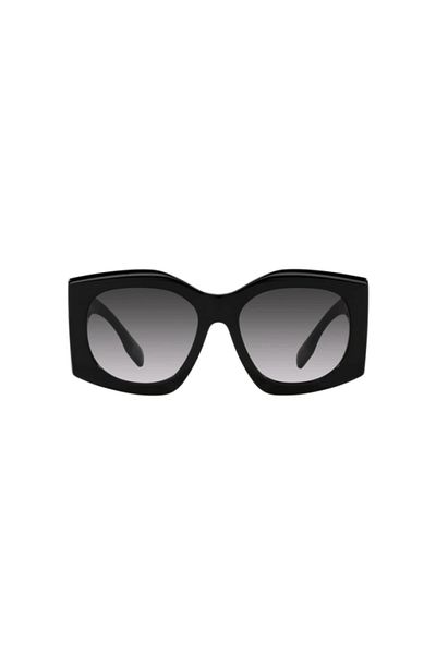 BURBERRY Woman Irregular Sunglasses- Be 4388u - Lense Size:55mm - Black
