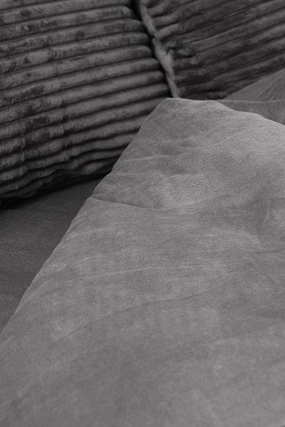 FAVORA Merino Eternity Anthracite Corded Plush Single Duvet Cover Set