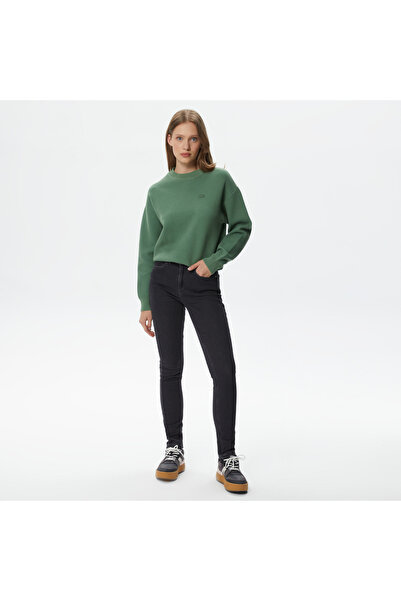 Lacoste Kadın Skinny Fit Denim Açık Gri Pantolon