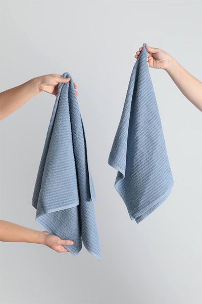 FAVORA Nurpak Ekol 2 Pack Πετσέτα Χεριών 50x90 - Μπλε
