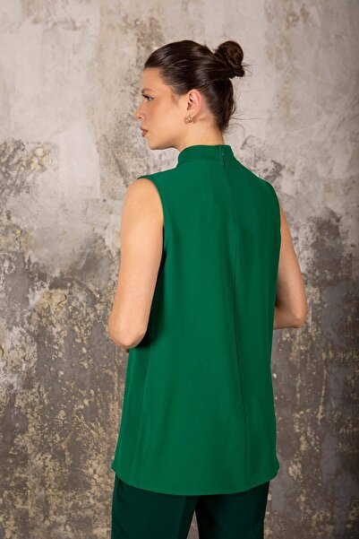 Melike Tatar Zümrüt Krep Iç Tunik 32-6023