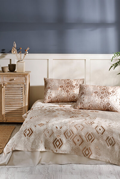 Özdilek Σετ Πικέ Διπλό Castanho