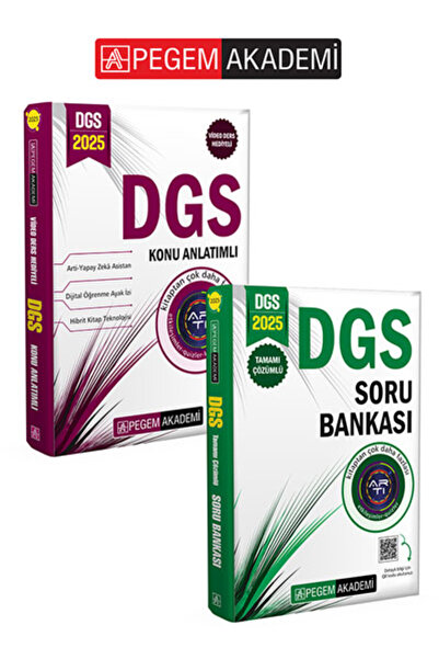 Pegem Akademi Yayıncılık PEGEM AKADEMİ 2025 DGS Konu+2025 DGS Soru Bankası Se...