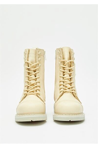 Harley Davidson Colmar Kadın Bej Deri Bot