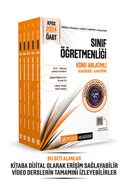 Pegem Akademi Yayıncılık 2024 KPSS ÖABT Sınıf Öğretmenliği Konu Anlatımlı Set...