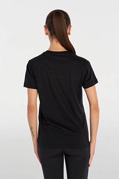 hummel Hmlt-Te Elemental Logo Βαμβακερό μπλουζάκι μαύρο γυναικείο μπλουζάκι 912016-2001