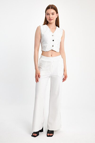 Mistix Vest Striped Trousers Set