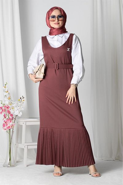 Sevitli Rochie Gilet - Trandafir uscat