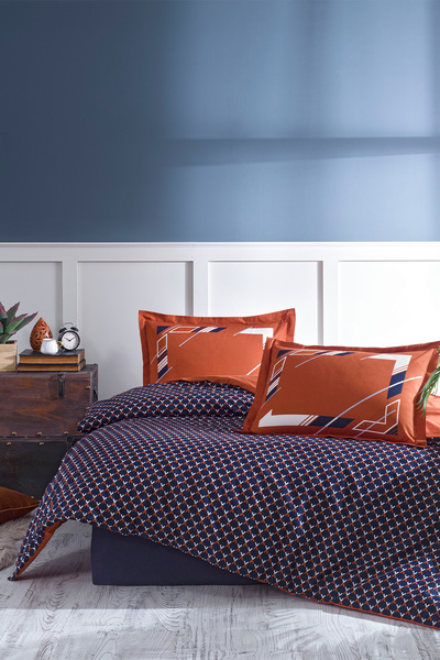 Özdilek Set de lenjerie de pat cu cearșaf dublu elastic Kudonta