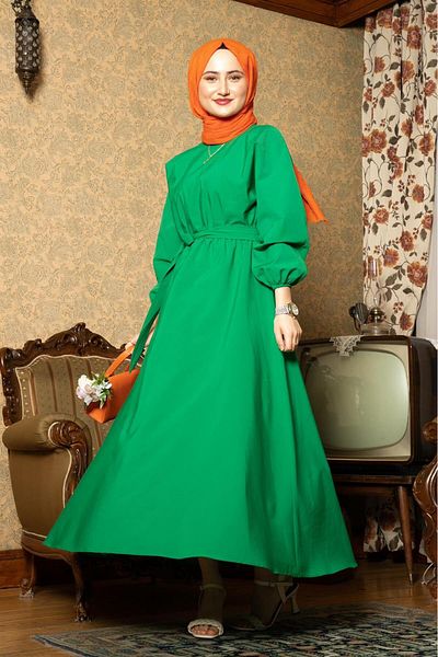 Sevitli Mevlana Rochie-benetton Verde
