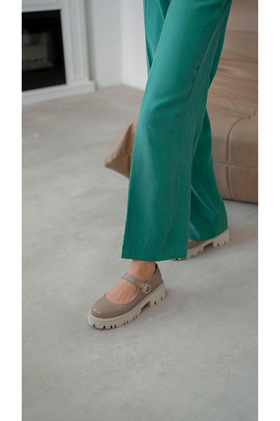ECENİN BUTİĞİ Reyna Mink Patent Leather Genuine Leather Women's Loafers
