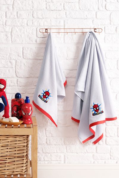 Özdilek Σετ πετσετών 2 τεμαχίων με άδεια Spiderman Grey Disney