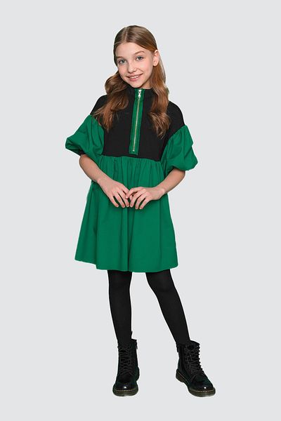 Lia Lea BG Store فستان بناتي باللون الأخضر