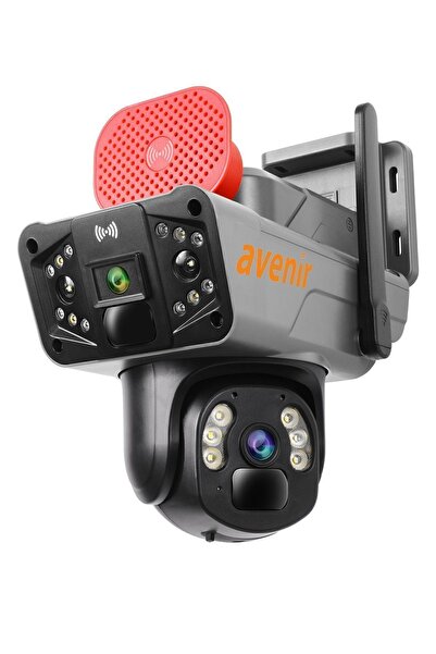 AVENİR Güneş Enerjili Sim Kartlı 4g 6mp Solar Güvenlik Kamerası,10x Zoom,360 ...