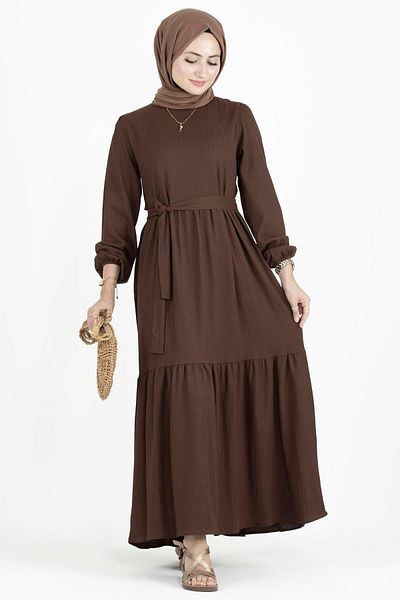 Sevitli Princess Dress - Brown