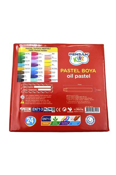 Pensan Kidz 24 Color Pastel Paint with Bag