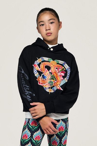 SWATSKY Bg Store Черен суичър за момичета