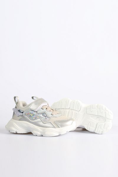 Vicco Gray Kimmy Lightweight Baby Girl Sneakers