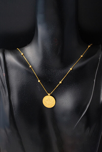 Bilezikci Yarım Reşatlı Top Zincirli 22 Ayar Altın Kolye