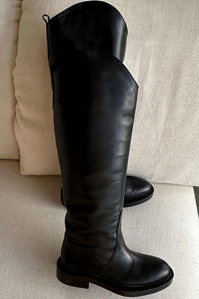 nope21shoess Черни ботуши от естествена кожа Hector